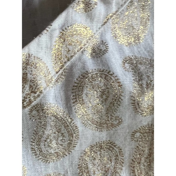 St. Tropez West 100% Linen Womens Sleeveless Paisley print Top Size Large - Picture 8 of 12